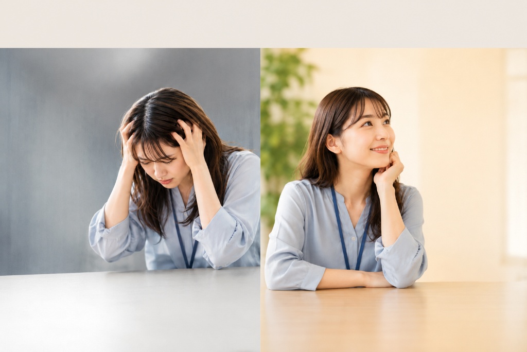 5年後も給料は安いまま｜今のまま働き続けた場合 vs 行動を変えた場合の比較画像